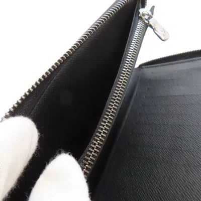 Pre-owned Louis Vuitton Black Monogram Eclipse Monogram Eclipse Long Wallet (bi-fold) ()