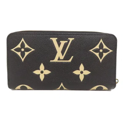 Pre-owned Louis Vuitton Black Monogram Empreinte Long Wallet (bi-fold) ()
