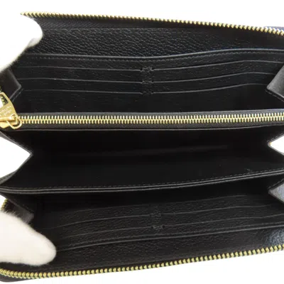 Pre-owned Louis Vuitton Black Monogram Empreinte Long Wallet (bi-fold) ()
