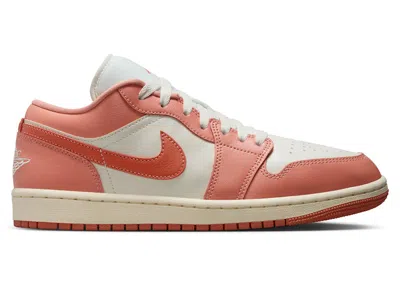 Pre-owned Jordan 1 Low Madder Root (women's) Sneakers In Sail/light Madder Root/pale Ivory In Multi