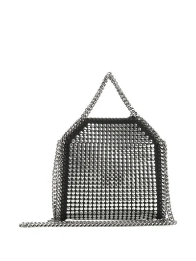 Stella Mccartney Falabella Tiny Bag Mirror Hotfix In Metallic