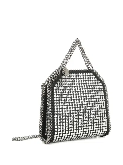 Stella Mccartney Falabella Tiny Bag Mirror Hotfix In Metallic