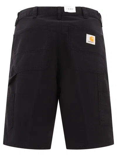 Carhartt Single-knee Bermuda Shorts In Black