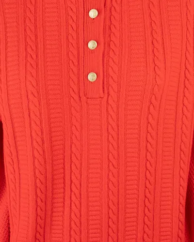 Apc Thea Red Pullover Sweater In Red
