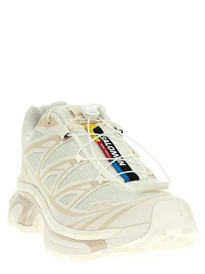 Salomon Mesh Upper Rubber Sole Sneakers In Neutral