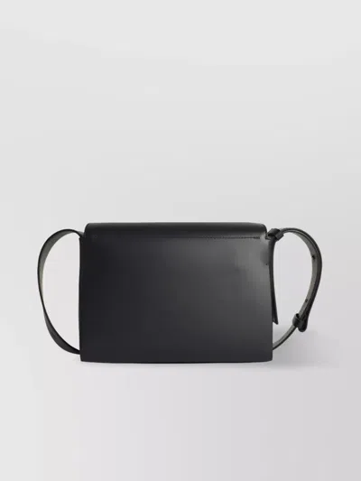 Jil Sander Small Leather Bag Adjustable Strap In Black