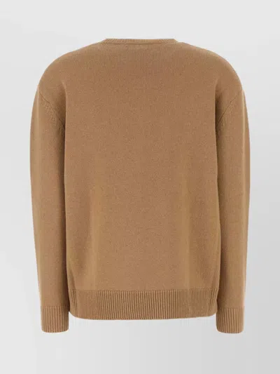 Max Mara Fido Wool And Cashmere Jumper In Brown