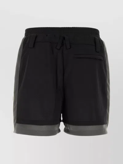 Ambush Black Polyester Bermuda Shorts