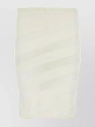 Gimaguas Skirt Viscose Blend Elastic Waistband In White