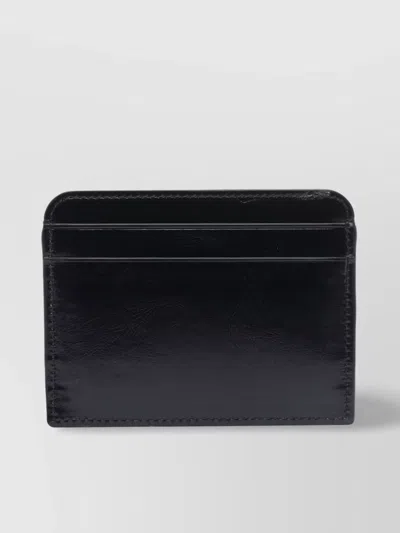 Chloé Chloe Leather Card Holder In Black