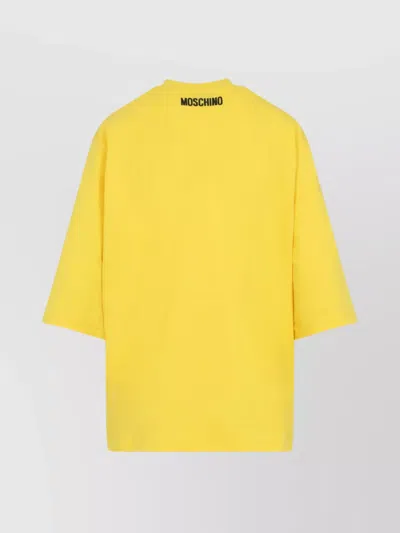 Moschino Yellow T-shirt With Smile In Yellow
