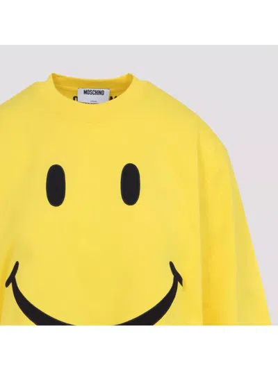 Moschino Yellow T-shirt With Smile In Yellow