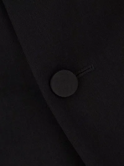 Dries Van Noten Tailored Suit With Back Vent And Notched Lapel In Black