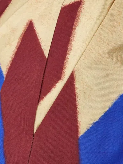 Pierre Louise Mascia Bold Print Silk Bermuda Shorts