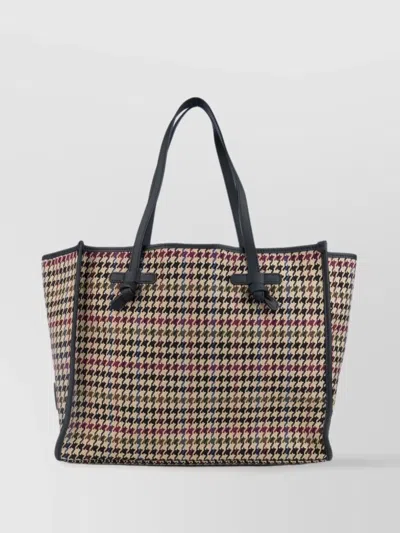 Gianni Chiarini Shoulder Bags With Houndstooth Pattern And Dual Handles