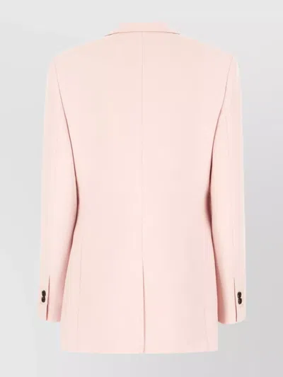 Burberry Jackets With Back Vent And Front Pockets In Pink