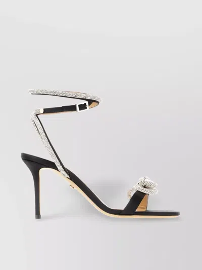 Mach&mach Black Double Bow 110 Heeled Sandals