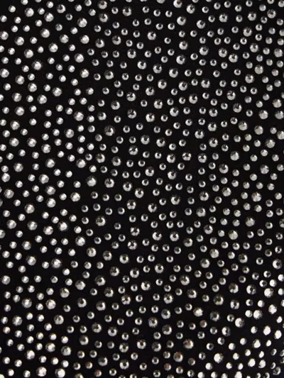 Giuseppe Di Morabito Embellished Metallic Short Sleeves Blouse In Black