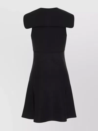 Givenchy Stretch Viscose Blend Dress With Flared Hem In Black