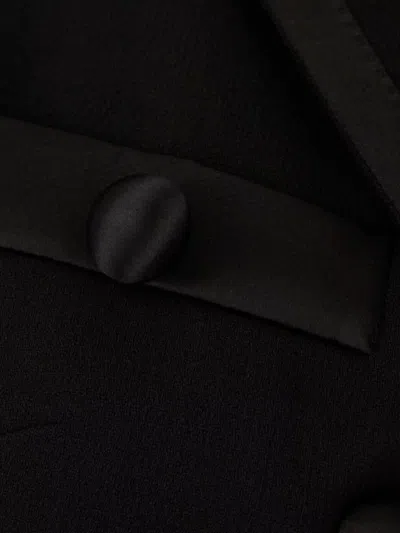 Dolce & Gabbana Satin-trimmed Wool-blend Blazer In Black