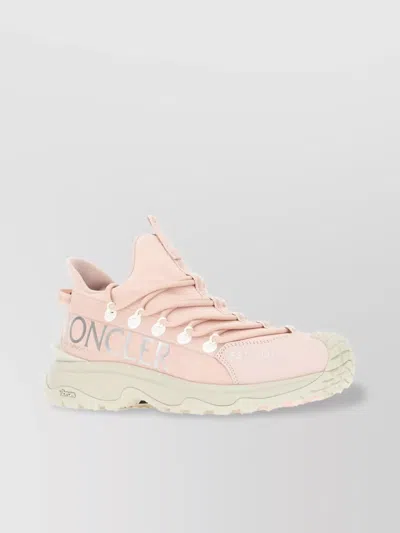 Moncler Two-tone Tech Fabric Trailgrip Lite 2 Sneakers In Neutral