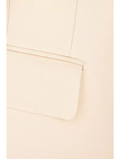 Tom Ford Wool Blend Blazer Back Vent In Neutral