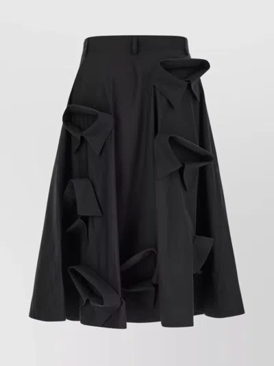 Moschino Skirt Knee Length A-line Silhouette In Black