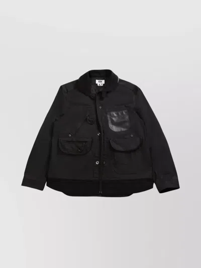 Junya Watanabe Oakley Reversible Zip-up Jacket In Black