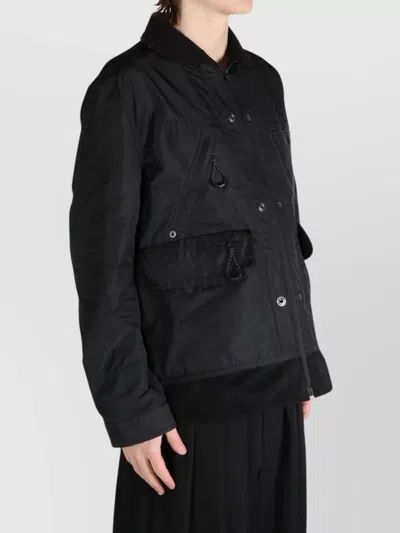 Junya Watanabe Oakley Reversible Zip-up Jacket In Black