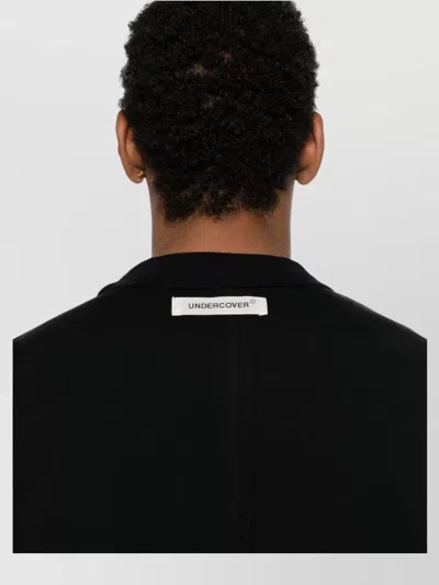 Undercover Boxy Black Short-sleeve T-shirt With Graphic Print In Black