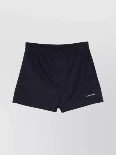 Namacheko Elasticated Waistband Bermuda Sports Shorts In Black