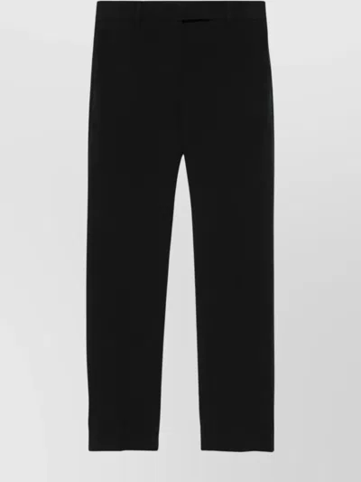 Incotex Contemporary Crop Trousers Pressed Crease In Black