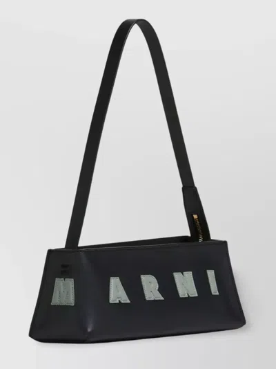 Marni Rectangular Shoulder Bag With Gold-tone Hardware