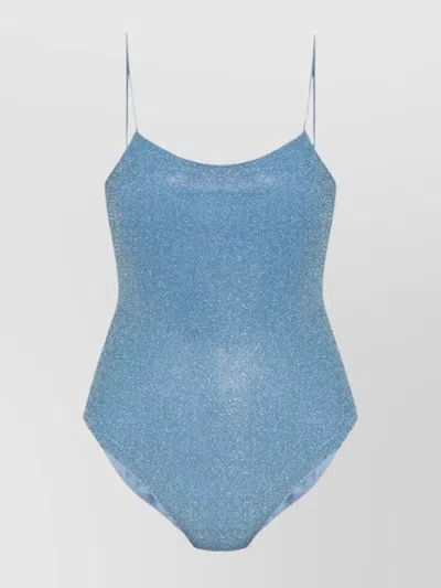 Oseree Shimmering Open Back Swimsuit