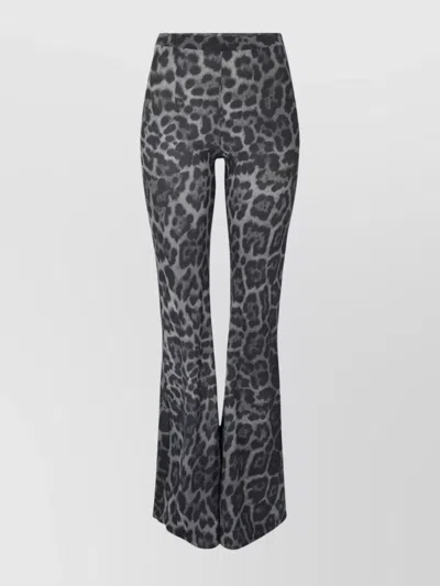 Stella Mccartney Flared High-waisted Leggings Leopard Print In Animal Print