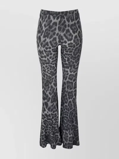 Stella Mccartney Flared High-waisted Leggings Leopard Print In Animal Print