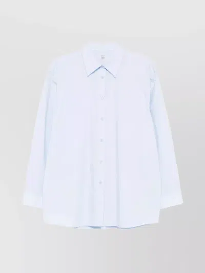 Totême Toteme Women Organic Cotton Shirt In Blue