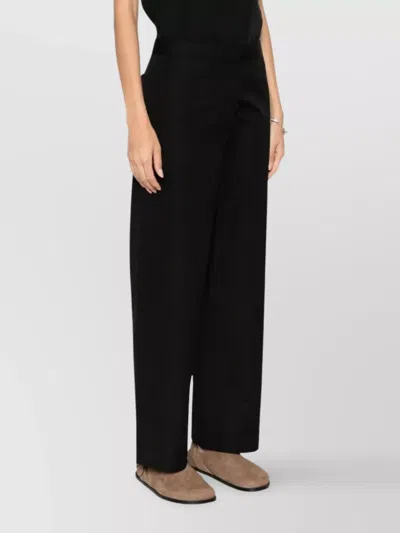 Totême Toteme Women Trousers With Stitching Detail In Black