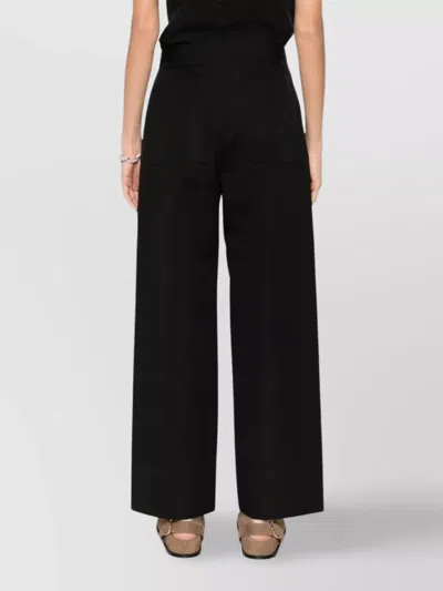 Totême Toteme Women Trousers With Stitching Detail In Black