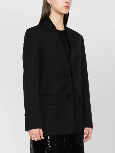 Totême Toteme Women Peak Lapel Blazer In Black
