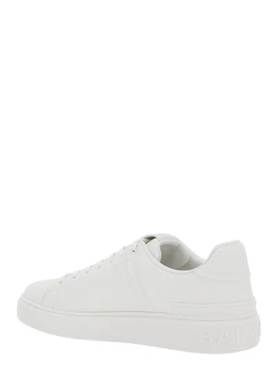 Balmain B-court Sneakers - Leather - White