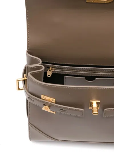 Balmain B-buzz 23 Tote Bag In Brown