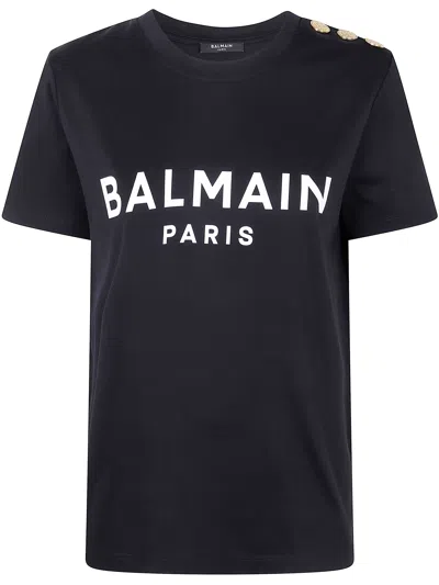 Balmain Printed T-shirt In Black