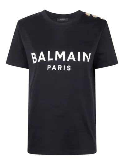 Balmain Printed T-shirt In Black