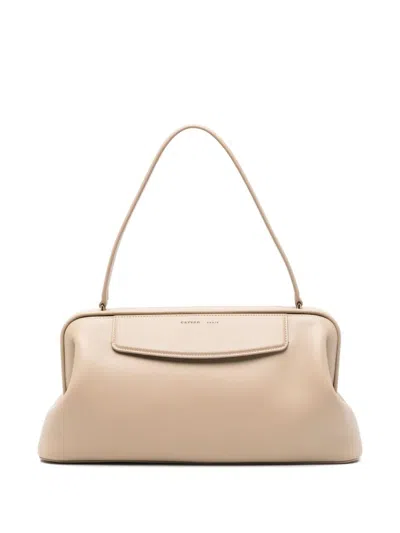 Carven Neutral Tote Bags