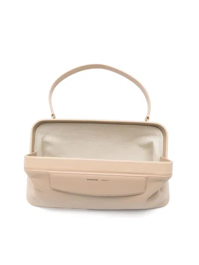 Carven Neutral Tote Bags