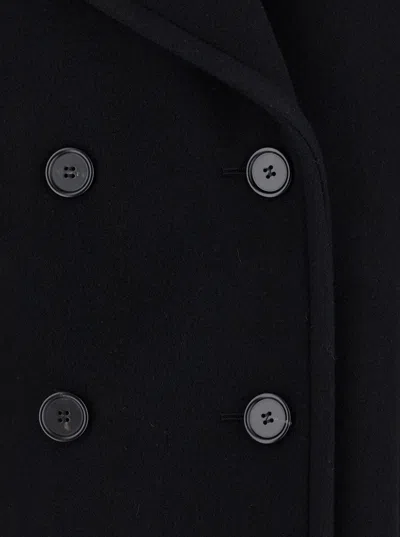 Chloé Double-breasted Jacket With Peaked Lapels In Black