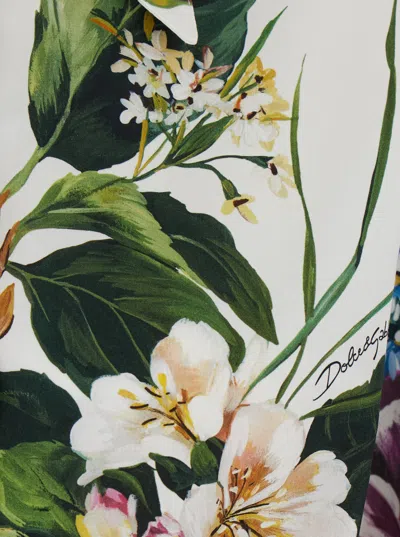 Dolce & Gabbana Floral Cotton Crop Shirt Dolce E Gabbana