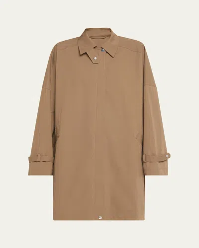 Totême Oversized Trench Jacket In Brown