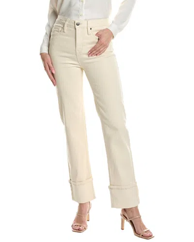 Kenneth Cole Straight Leg Wide Cuff Jean In Neutral